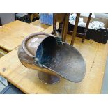 Copper coal scuttle