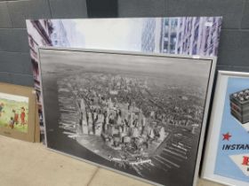 2 extra large canvas cityscapes