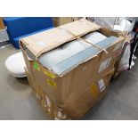 Two boxes containing sofa parts