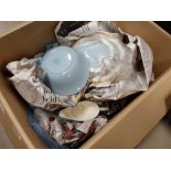 Box containing Wedgewood and other crockeries