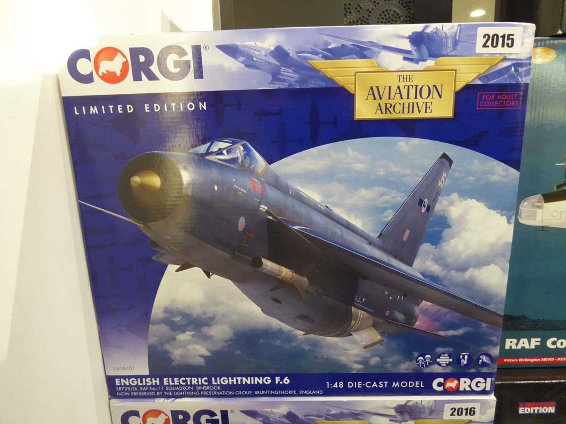 Corgi Aviation Archive 148 scale English electric lightening F.6 model in box