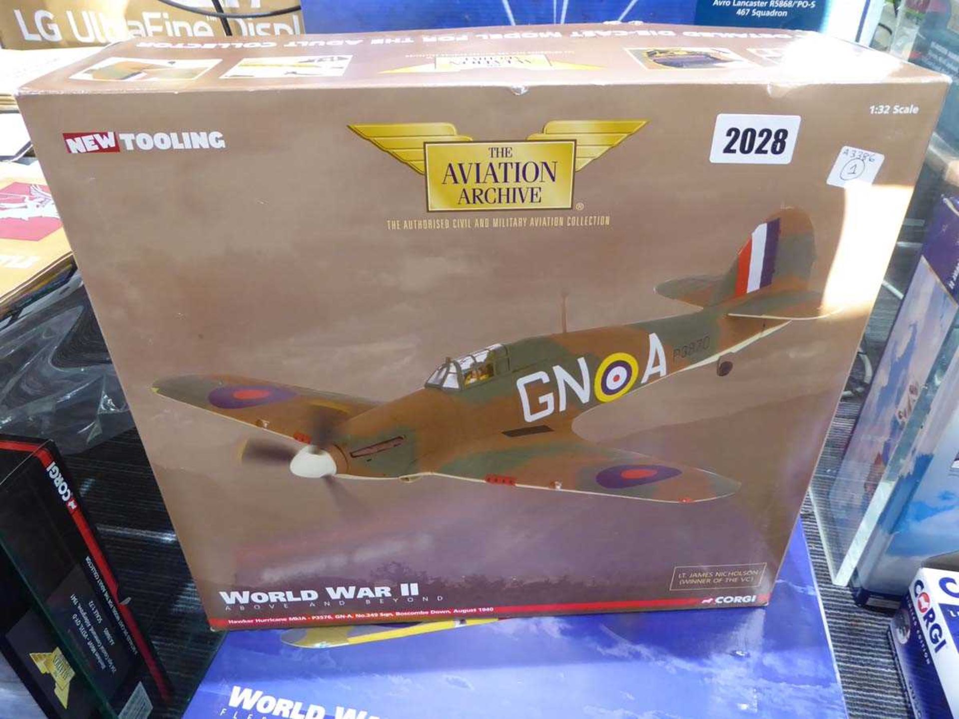 Corgi Aviation Archive WWII above and beyond Hawker hurricane mark 1A 132 scale in box
