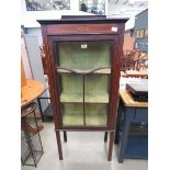 Glazed Edwardian single door china cabinet