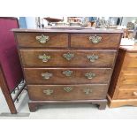 Georgian chest of 2 over 3 drawers