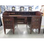 Mahogany roll top desk