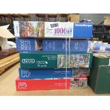 Stack of jigsaw puzzles