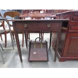 Mahogany desk with single drawer