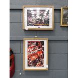 2 framed and glazed movie posters