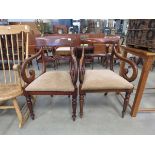 2 Georgian carver chairs