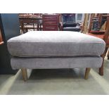 +VAT Grey fabric footstool