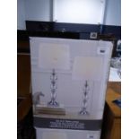 +VAT Boxed pair of Bridgeport table lamps