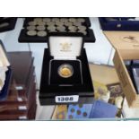 Cased Royal Mint 2005 UK gold proof sovereign, George & Dragon edition