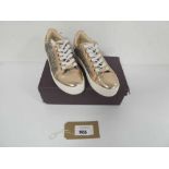 +VAT Carvela bronze glitter sneakers size 38 (boxed)