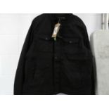 +VAT Mens Levi coat in black, size XL