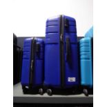 +VAT Mid blue American Tourister luggage case set