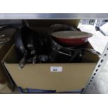 +VAT Box containing large quantity of loose cook ware incl. The Rock crock pot, etc.