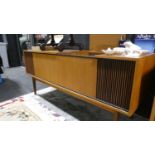 Mid century teak cased Garrard record player