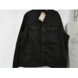 +VAT Mens Levi coat in black, size XL