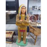 Floor standing model of American Indian chief