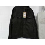 +VAT Mens Levi coat in black, size XL