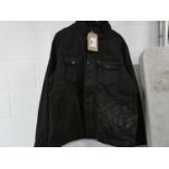 +VAT Mens Levi coat in black, size XL