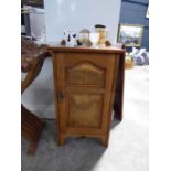 Burr walnut pot cupboard