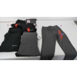 Boys tracksuit bottoms in black and grey