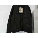 +VAT Mens Levi coat in black, size XL