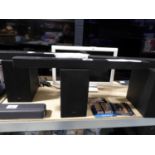 +VAT Samsung sound bar with wireless sub woofer, model B430, comes with PSU and remote control
