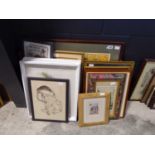 Collection of mainly framed and glazed pictures and prints
