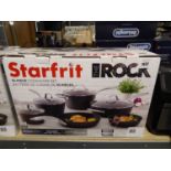 +VAT Starfrit the Rock 10 piece cookware set, boxed