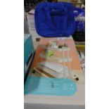 +VAT We R Memory Keepers large storage cart and blue knapsack