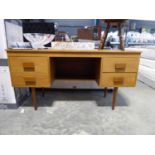 Mid century teak 4 drawer dressing unit