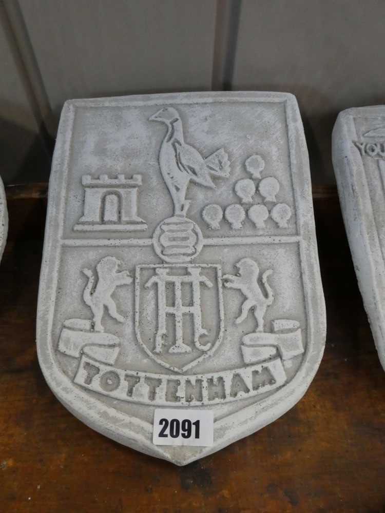 Concrete Tottenham football plaque