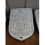 Concrete Tottenham football plaque