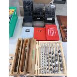 Selection of mixed size drill bits