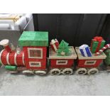 +VAT LED pre-lit three piece Christmas train set