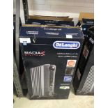 +VAT Three boxed De'Longhi Radius digital electric oil filled radiators