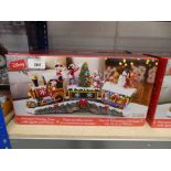 +VAT Boxed Disney animated holiday train with lights and music