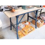 Fold out work bench