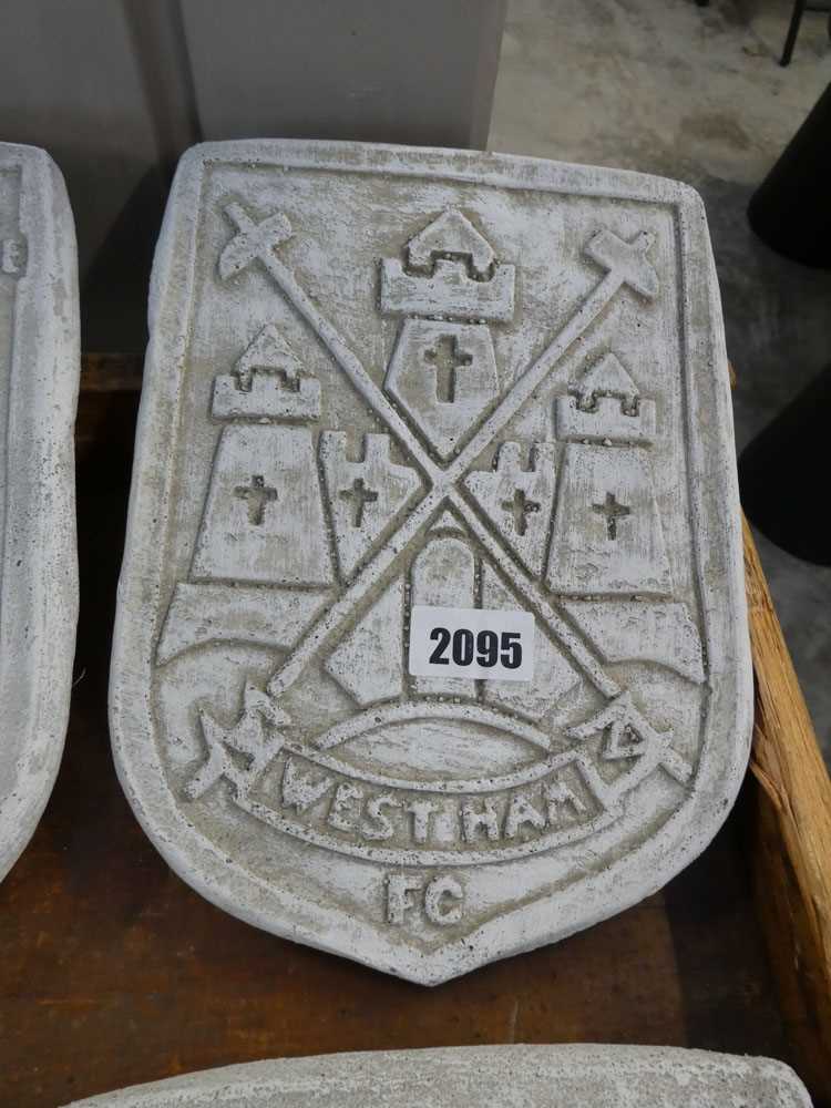 Concrete West Ham plaque