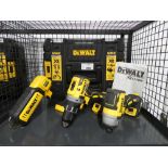 +VAT DeWalt XR Li.iom five piece tool set comprising torch, screwdriver, drill, jigsaw, circular