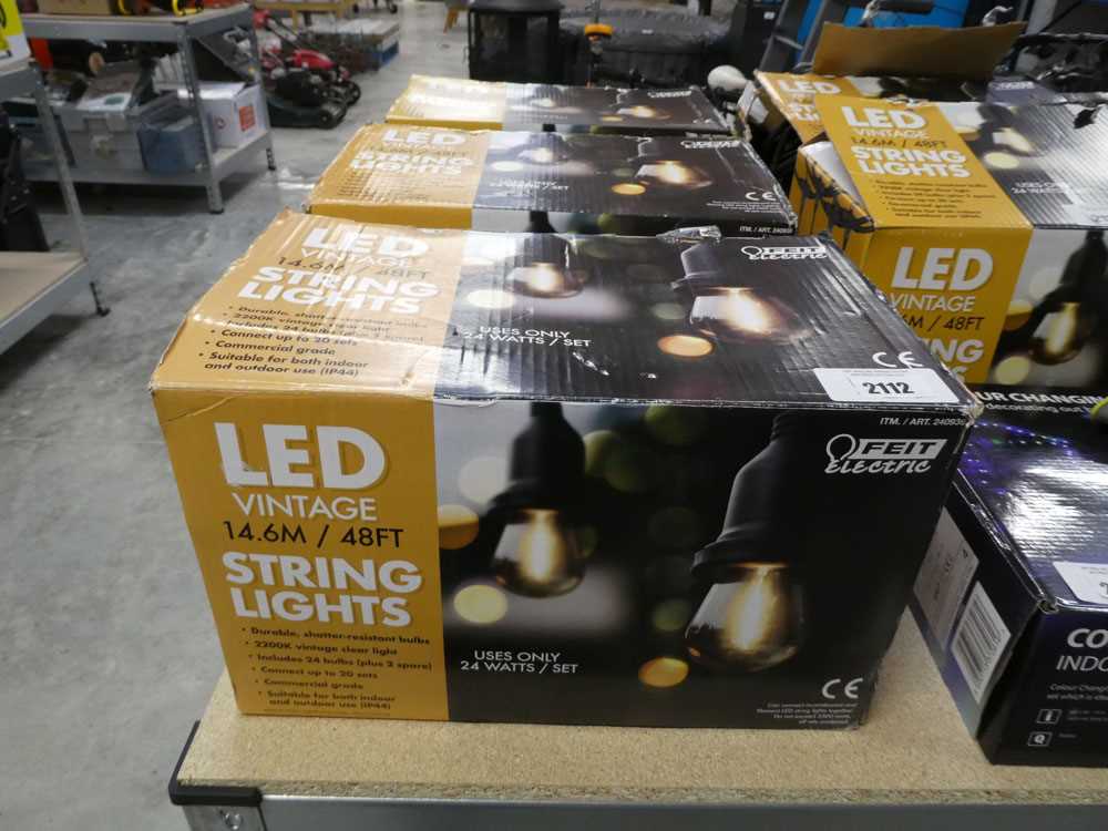 +VAT 3 boxed set of LED vintage string lights