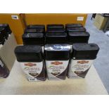 12 0.5L tins of Liberon furniture oil (12 mid-brown)