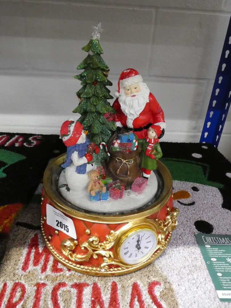 +VAT Christmas carousel with clock ( no transformer )