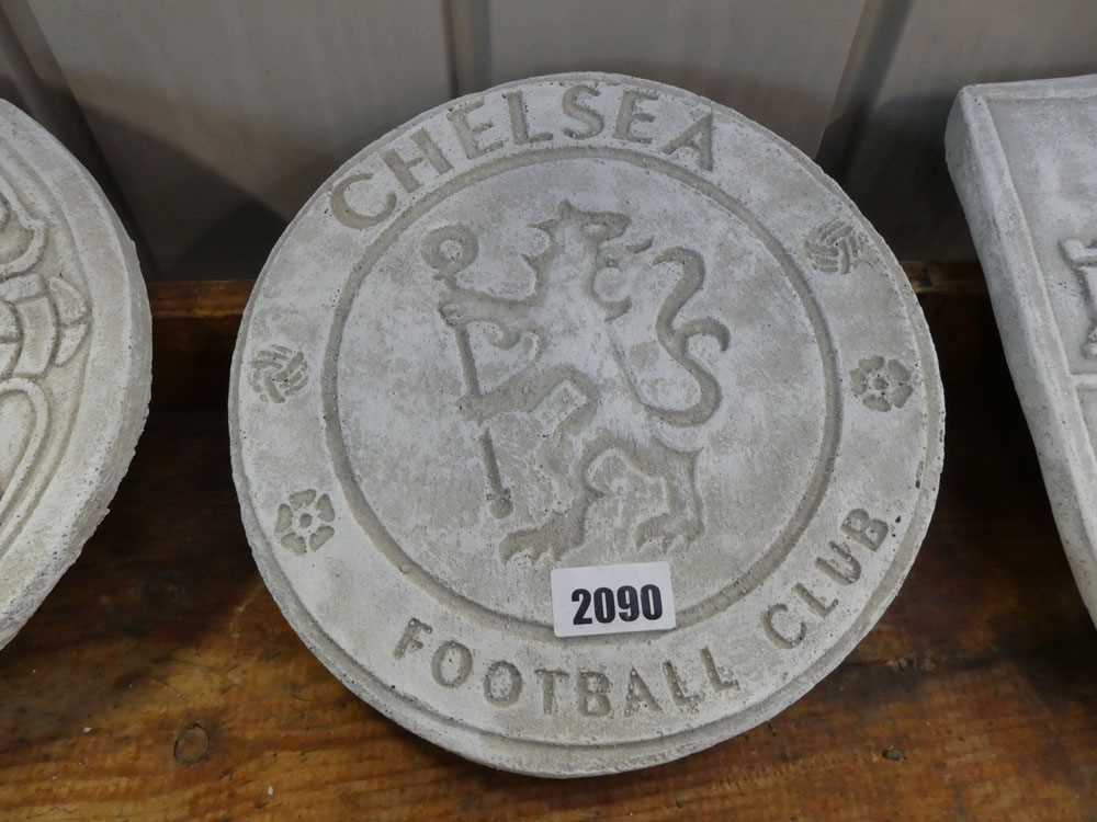 Concrete Chelsea football plaque