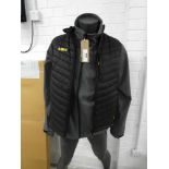 +VAT DeWalt grey waterproof work jacket size XXl together with two DeWalt gilets