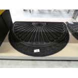 +VAT Pair of semicircular heavy duty scraper mats (24"x39")