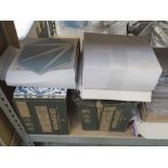 2 boxes of Porcelanico blue ceramic wall tiles