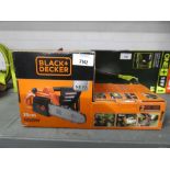+VAT Boxed Black + Decker petrol chainsaw (35cm blade length)